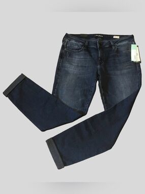 NEW Mavi Emma Slim Boyfriend Jeans 32x32, Ink Used Tribeca Wash 99% cotton 2010s